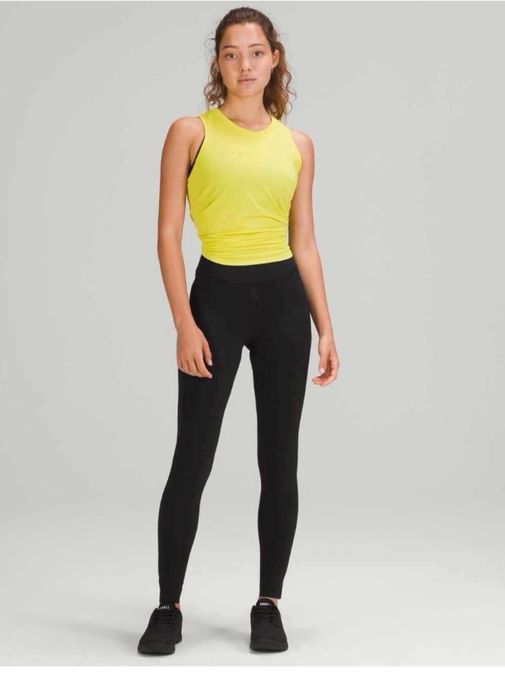 High-Waisted Black Athletic Leggings